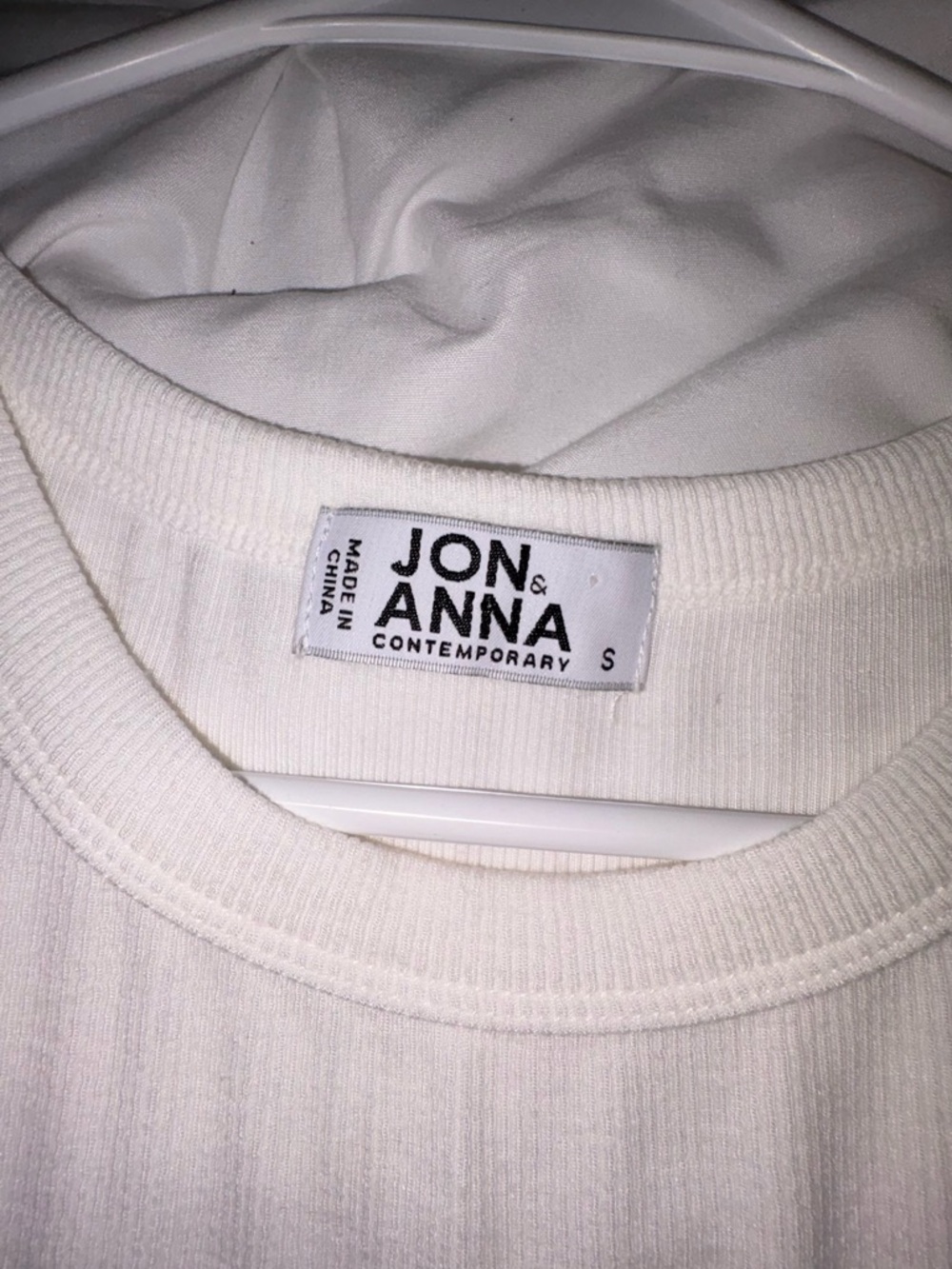 Jon & Anna Cream Ribbed Tank - Picture 2 of 3